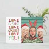 Festlicher Spaß Niedlich Weihnachten Foto Karte (Stehend Vorderseite)