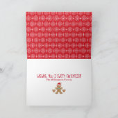 Festlicher Spaß Niedlich Weihnachten Foto Karte (Innenseite)