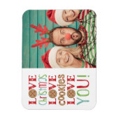 Festlicher Spaß Niedlich Weihnachten Foto Magnet (Vertikal)