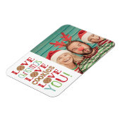 Festlicher Spaß Niedlich Weihnachten Foto Magnet (Linke Seite)