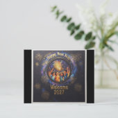 Festlicher Spaß Postkarte (Stehend Vorderseite)