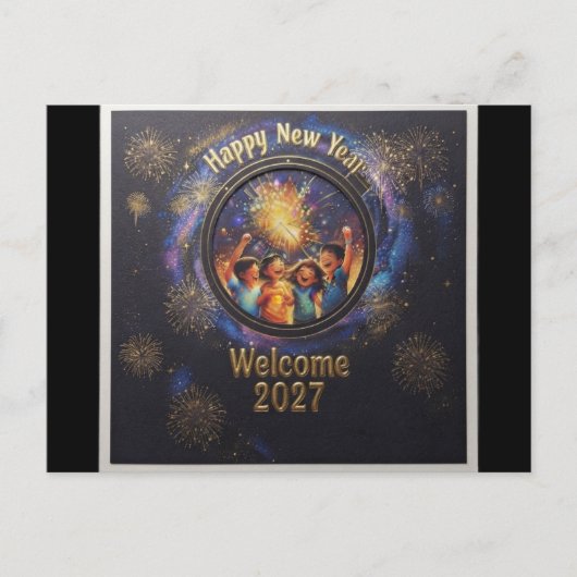 Festlicher Spaß Postkarte (Vorderseite)