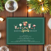 Festlicher SpaßHoliday Cocktail Dinner Party Einladung