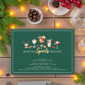 Festlicher SpaßHoliday Cocktail Dinner Party Einladung