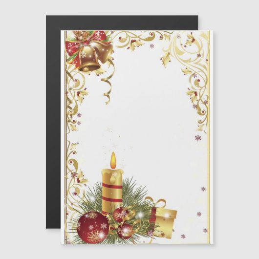 Festlicher Splendor: Entpacken Sie den Zauber des Magnetkarte (Vorne/Hinten)