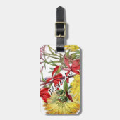 Festlicher Sring-Floral-Gepäckstück Gepäckanhänger (Vorderseite vertikal)