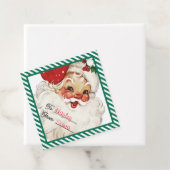 Festlicher Streifen grün von Weihnachtsgeschenk Geschenkanhänger (Beispiel)