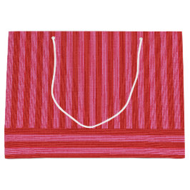 Festlicher Streifen Rosa und Rot Spaß Weihnachten  Große Geschenktüte