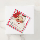 Festlicher Streifen vom Weihnachtsgeschenk Geschenkanhänger (Beispiel)