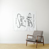 Festlicher Swash für Hochzeitkalligrafie Wandteppich (Beispiel (Horizontal))