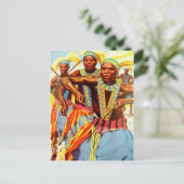 Festlicher Tanz Postkarte (Stehend Vorderseite)