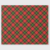 Festlicher Tartan Geschenkpapier (Flach)