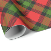 Festlicher Tartan Geschenkpapier (Rolleneckpunkt)