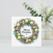 Festlicher Tenniskranz zu Weihnachten (Stehend Vorderseite)