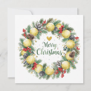 Festlicher Tenniskranz zu Weihnachten