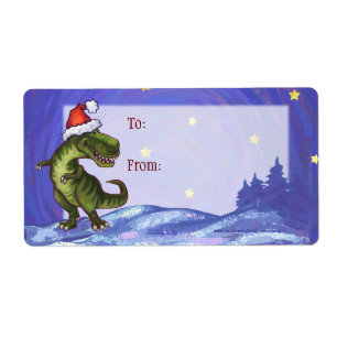 Festlicher Trex in der Weihnachtsmannmütze Weihnac