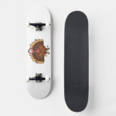 Festlicher Truthahn mit Lichterkette Skateboard (Vorderseite)