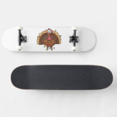 Festlicher Truthahn mit Lichterkette Skateboard (Horizontal)