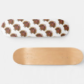 Festlicher Truthahn mit Lichterkette Skateboard (Horizontal)