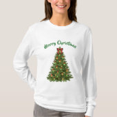 Festlicher und lustiger Weihnachtsbaum T - Shirt (Vorderseite)