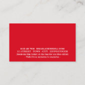 Festlicher Urlaub - Abstrakter Weihnachtsmann - Ge Begleitkarte (Rückseite)