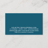 Festlicher Urlaub - Blue Santa - Getränke Ticket Begleitkarte (Rückseite)