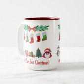 Festlicher Urlaub Design 15 oz Tasse (Vorderseite Links)