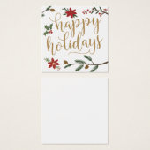 Festlicher Urlaub Einladung Name Plakatkarte (Vorne & Hinten)