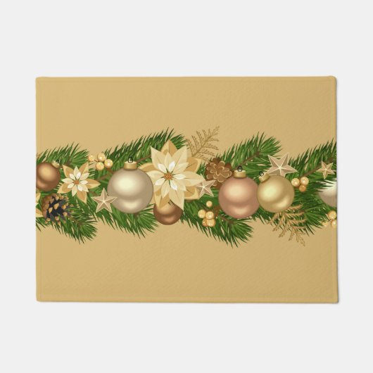 Festlicher Urlaub Garland Doormat Fußmatte (Vorderseite)