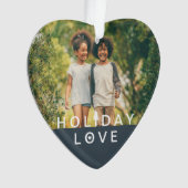 Festlicher Urlaub Liebe 3 Foto Oma Acrylic Ornament (Vorderseite)