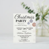 Festlicher Urlaub Ornament Weihnachten Party Postkarte (Stehend Vorderseite)