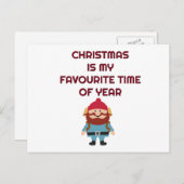 Festlicher Urlaub Postkarte (Vorne/Hinten)