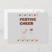 Festlicher Urlaub Postkarte (Vorne/Hinten)