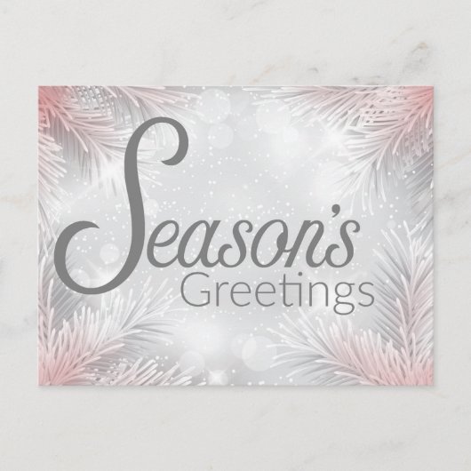 Festlicher Urlaub Postkarte (Vorderseite)