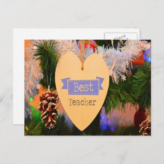 Festlicher Urlaub Postkarte (Vorne/Hinten)