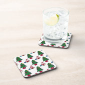 Festlicher Urlaub Santa & Trees Untersetzer aus de (Rechte Seite)