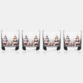 Festlicher Urlaub Tree Brille Set 4 Whiskyglas (Rechts)