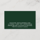 Festlicher Urlaub - Vintager Weihnachtsmann - Getr Begleitkarte (Rückseite)