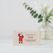 Festlicher Urlaub - Vintager Weihnachtsmann - Getr Begleitkarte (Stehend Vorderseite)