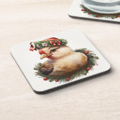 Festlicher Urlaub / Weihnachtsgebäck Untersetzer (Linke Seite)