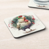 Festlicher Urlaub / Weihnachtsgebäck Untersetzer (Linke Seite)