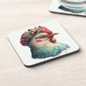 Festlicher Urlaub / Weihnachtsgebäck Untersetzer (Linke Seite)