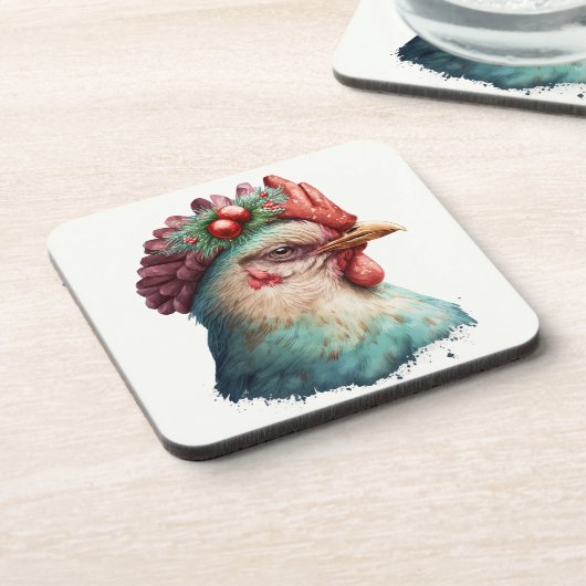 Festlicher Urlaub / Weihnachtsgebäck Untersetzer (Linke Seite)