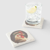 Festlicher Urlaub / Weihnachtsgebäck Untersetzer (Seitenansicht)