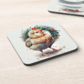 Festlicher Urlaub / Weihnachtsgebäck Untersetzer (Linke Seite)