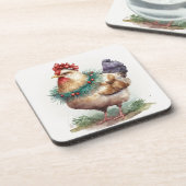 Festlicher Urlaub / Weihnachtsgebäck Untersetzer (Linke Seite)