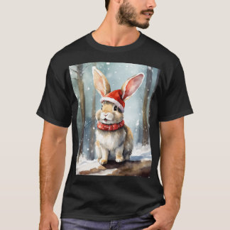 "Festlicher Wald: Ein Merry-Rabbit-Wunderland T-Shirt