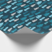 Festlicher Wald | Feiertage Geschenkpapier (Ecke)