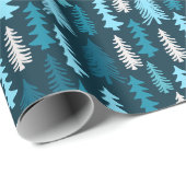 Festlicher Wald | Feiertage Geschenkpapier (Rolleneckpunkt)