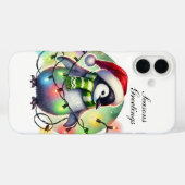 Festlicher Weihnachtsaffe anpassbar  Case-Mate iPhone Hülle (Rückseite (Horizontal))